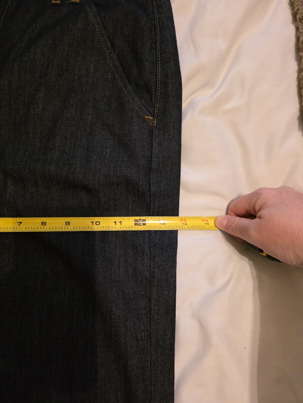 Frame The Cinched High Waist Jeans In Rinse Size 29 - Picture 11 of 13